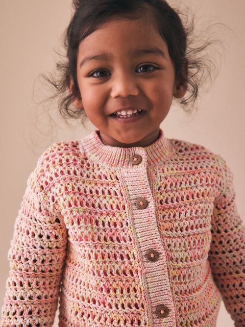 Dsiney Kidz - Fluro Orange Knitted Cardigan (3mths-10yrs) image 1