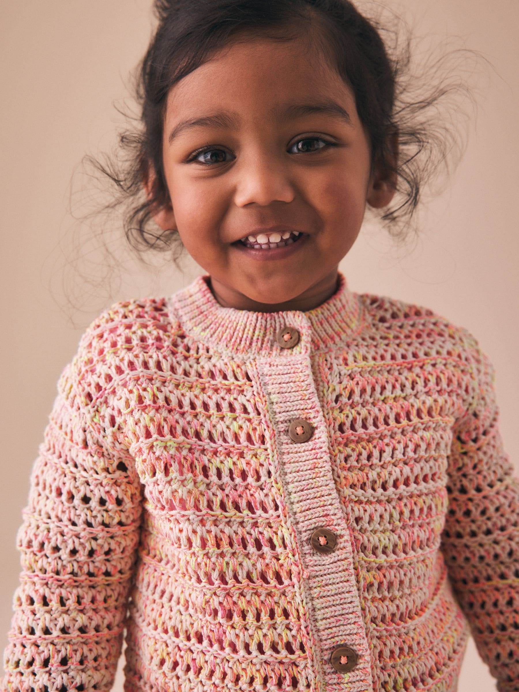 Dsiney Kidz - Fluro Orange Knitted Cardigan (3mths-10yrs) image 1