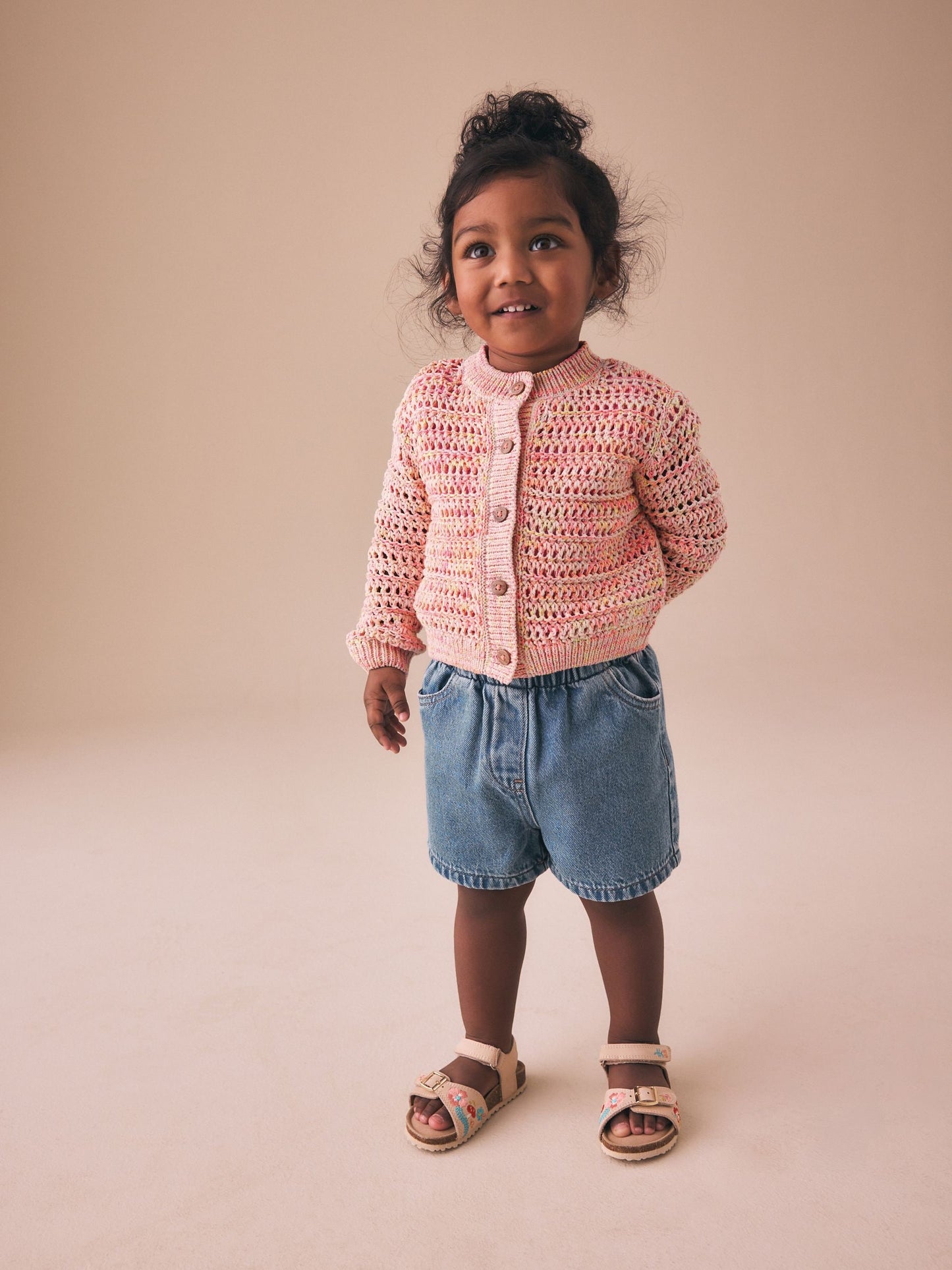 Dsiney Kidz - Fluro Orange Knitted Cardigan (3mths-10yrs) image 2