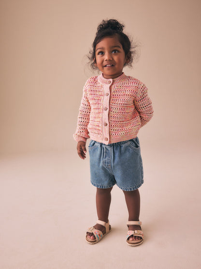 Dsiney Kidz - Fluro Orange Knitted Cardigan (3mths-10yrs) image 2