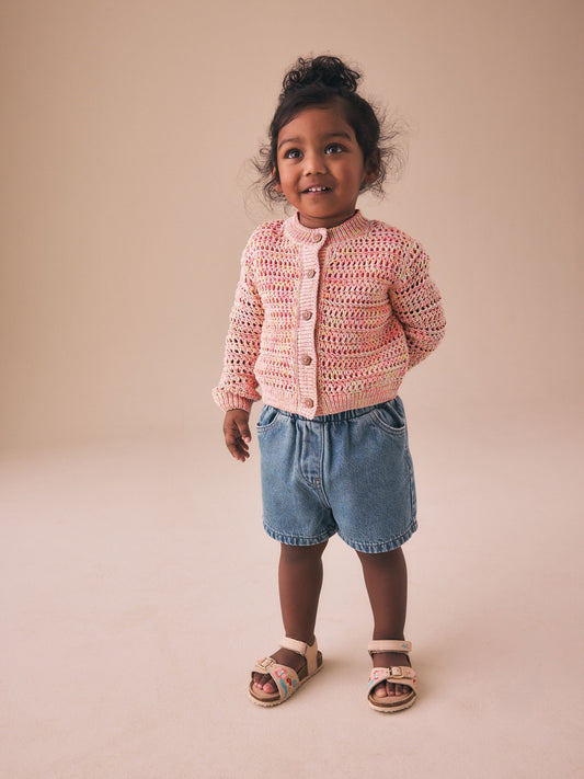 Dsiney Kidz - Fluro Orange Knitted Cardigan (3mths-10yrs) image 2