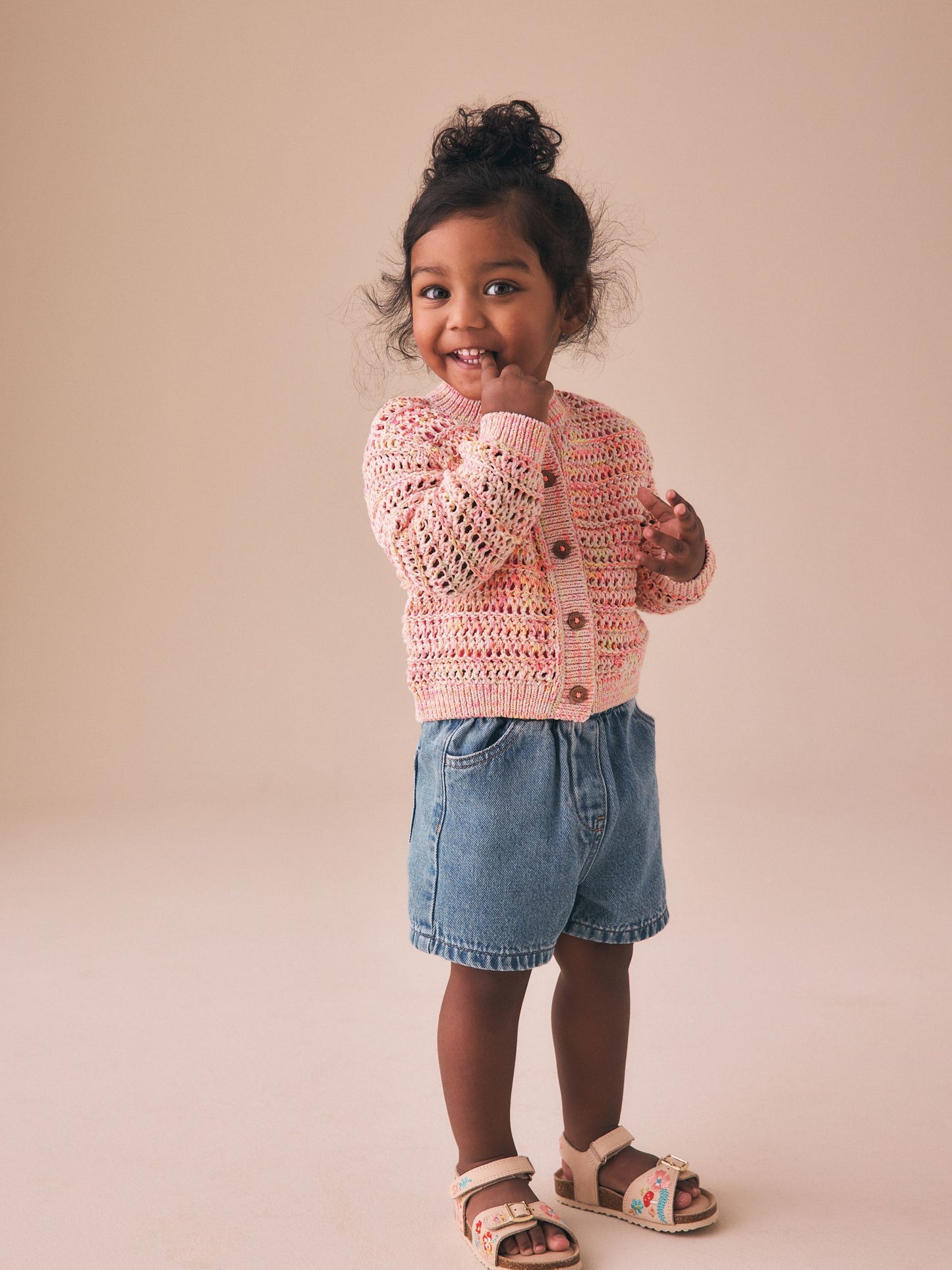 Dsiney Kidz - Fluro Orange Knitted Cardigan (3mths-10yrs) image 3