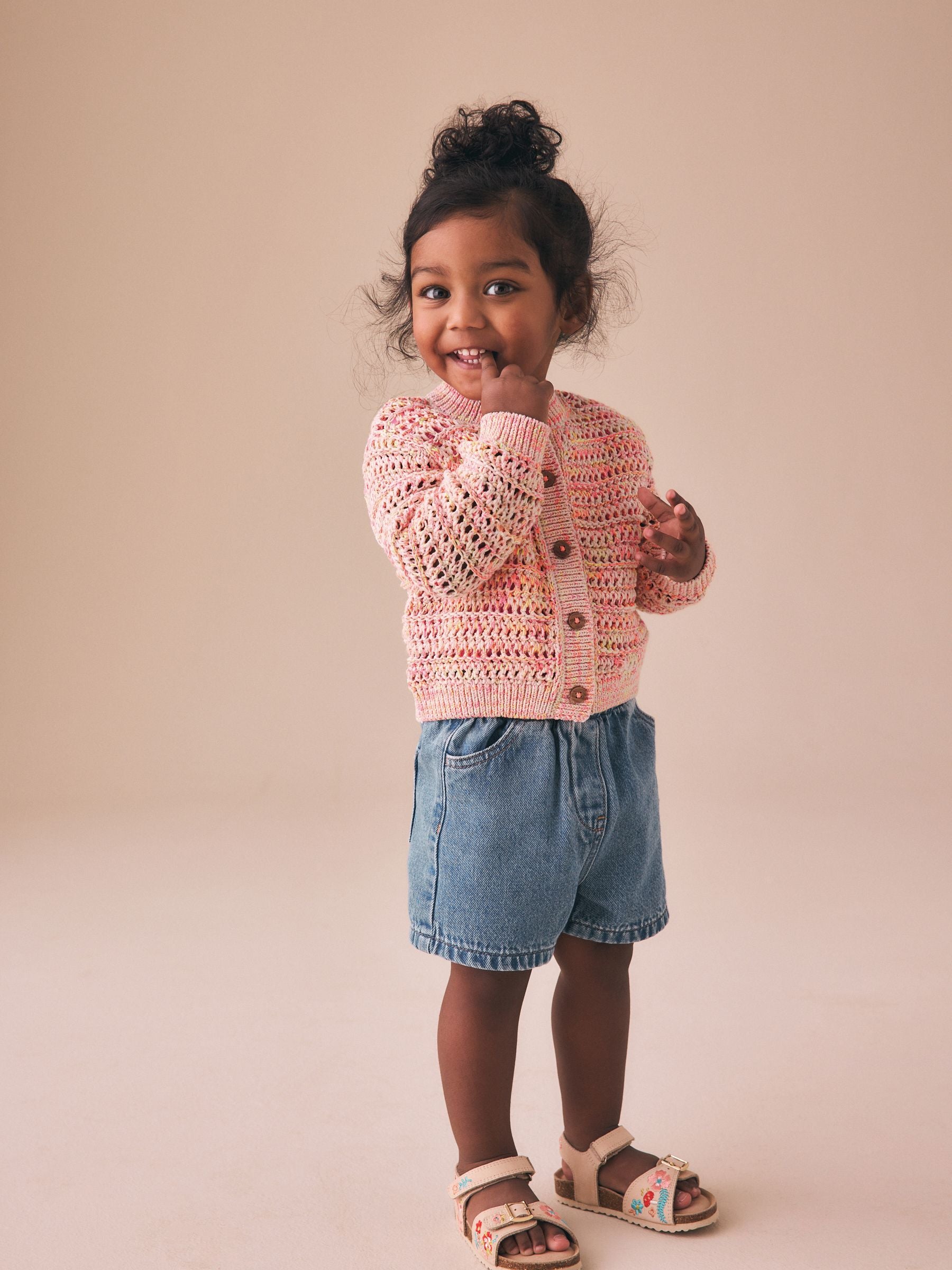Dsiney Kidz - Fluro Orange Knitted Cardigan (3mths-10yrs) image 3