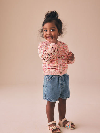 Dsiney Kidz - Fluro Orange Knitted Cardigan (3mths-10yrs) image 3