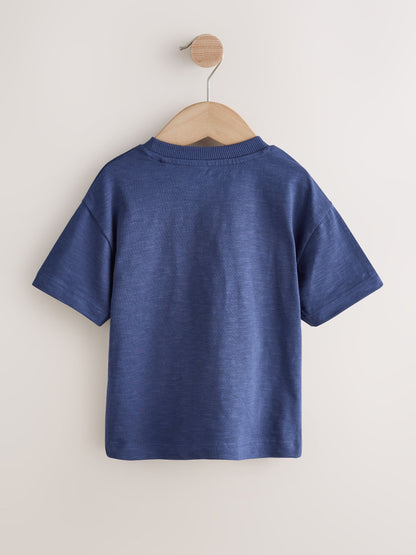 Navy Blue Boat Short Sleeve Graphic T-Shirt (3mths-7yrs) image 6