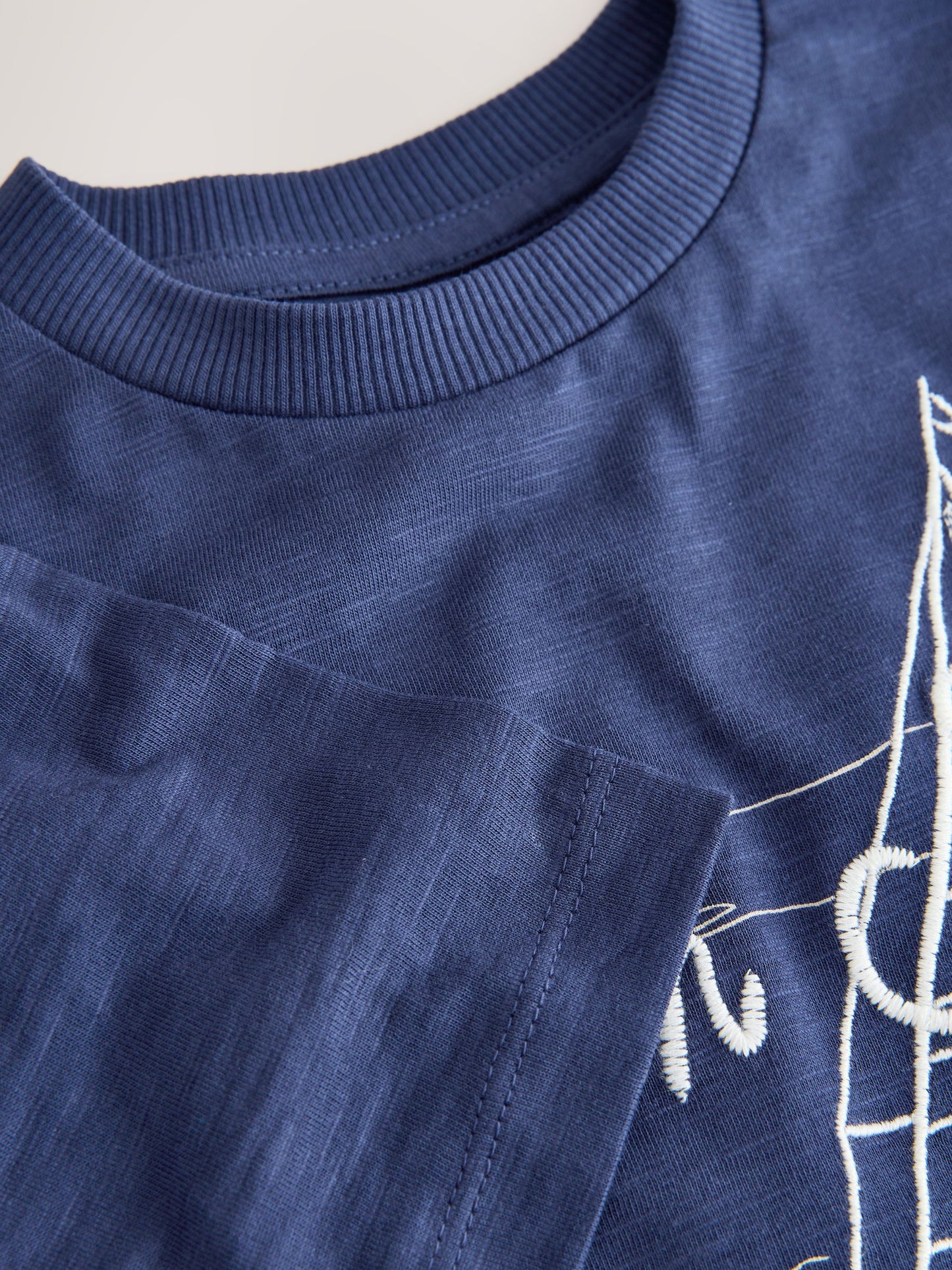 Navy Blue Boat Short Sleeve Graphic T-Shirt (3mths-7yrs) image 7