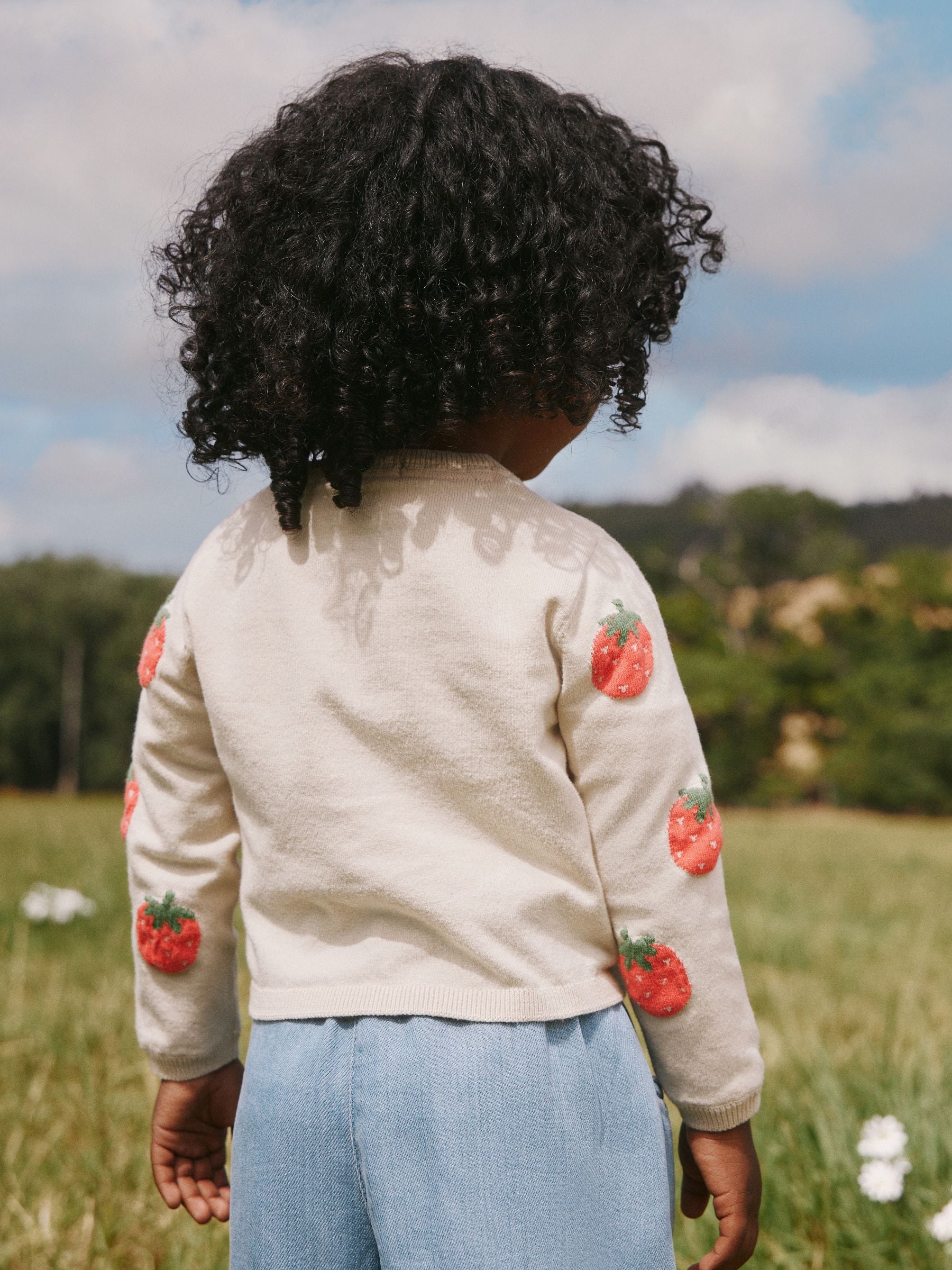 Dsiney Kidz - Ecru Strawberry Cardigan (3mths-10yrs) image 3