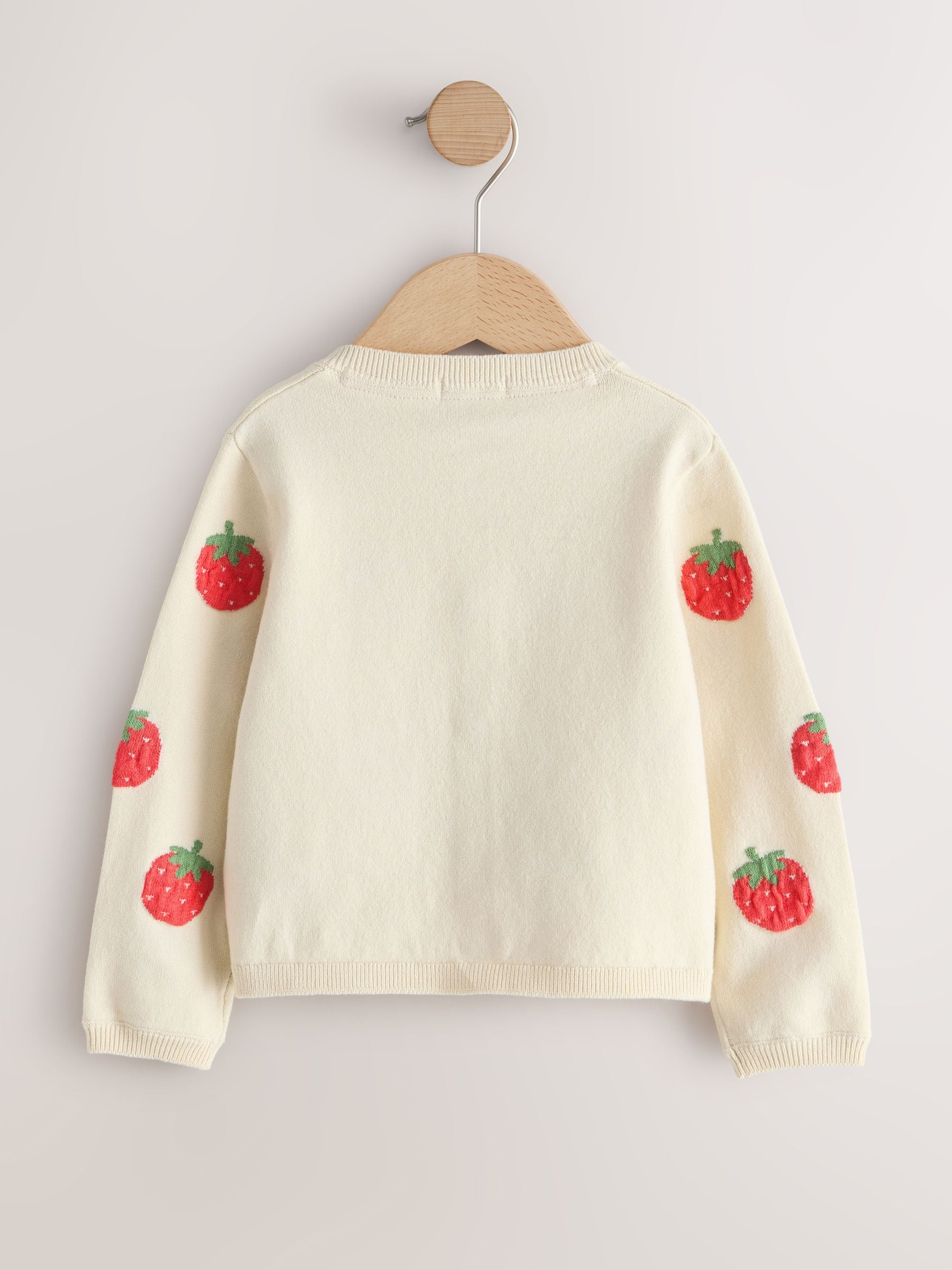 Dsiney Kidz - Ecru Strawberry Cardigan (3mths-10yrs) image 5