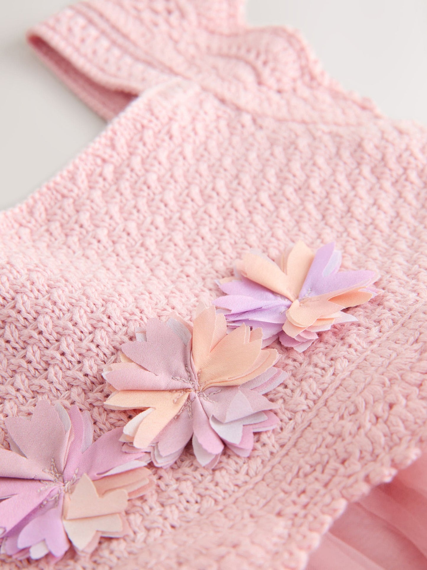 Pink Occasion Flower Dress (3mths-10yrs) image 8