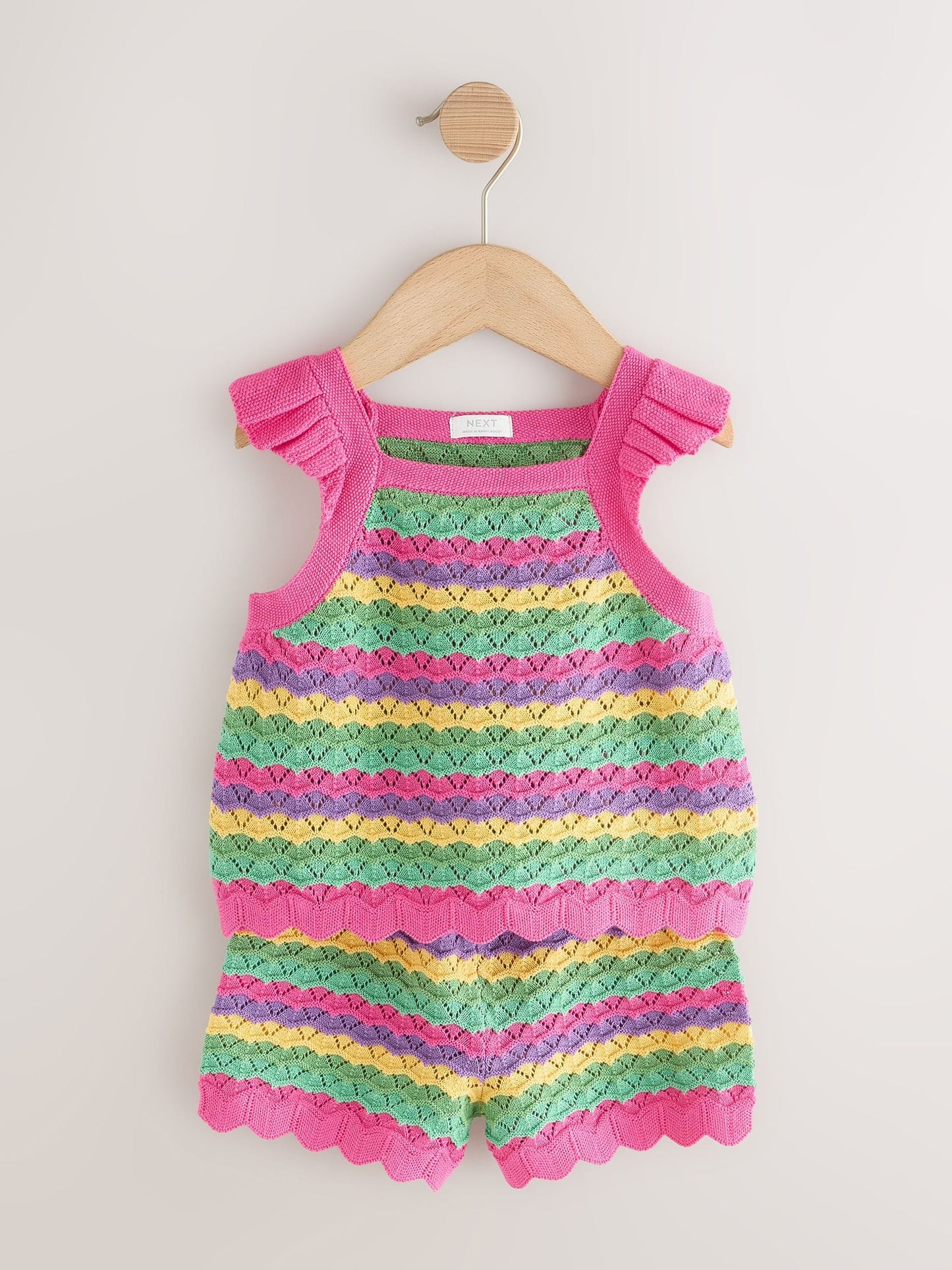 Bright Stripe Knitted Top And Shorts Set (3mths-7yrs) image 5