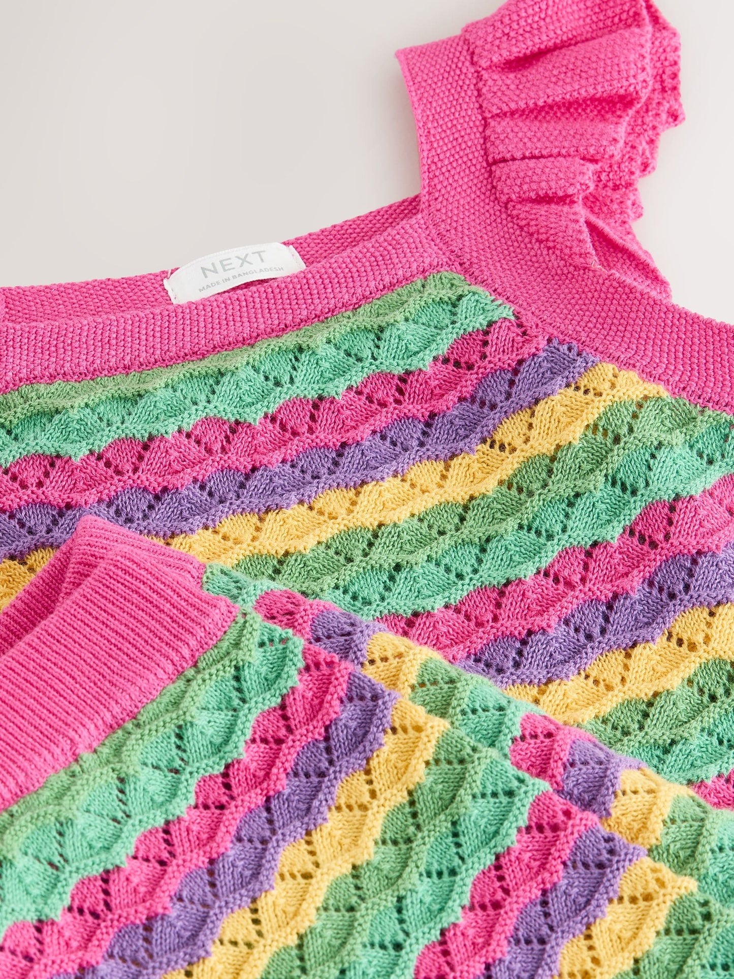 Bright Stripe Knitted Top And Shorts Set (3mths-7yrs) image 8