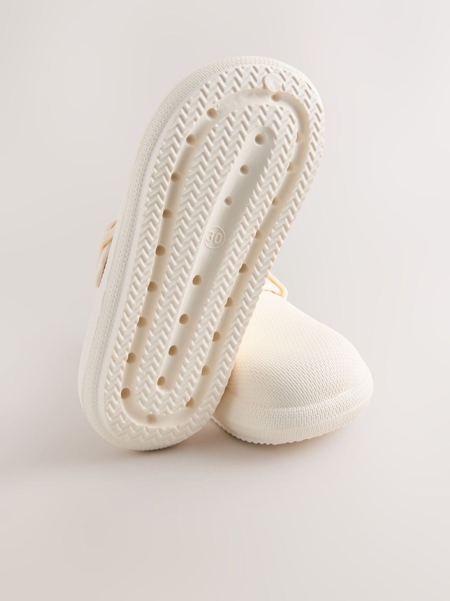 Cream Buckle Clogs image 6