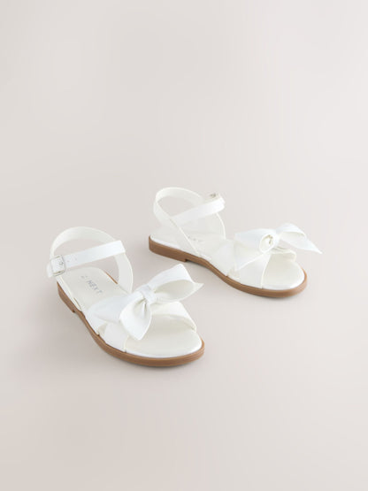 White Bow Sandals image 1