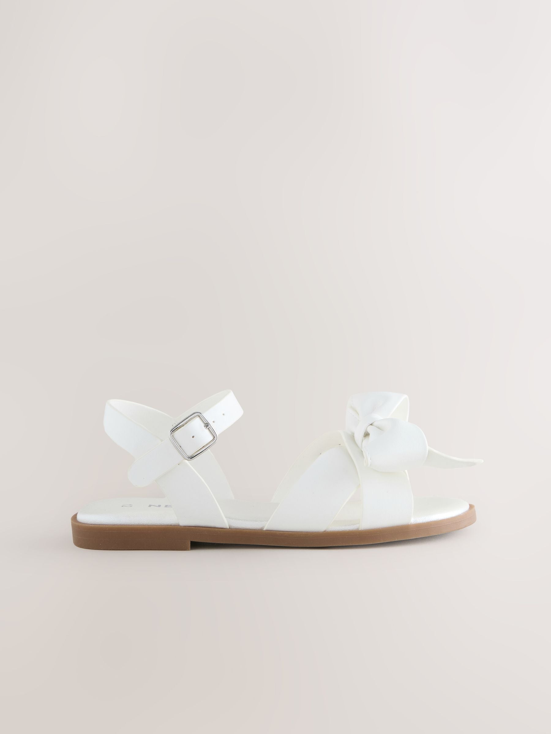 White Bow Sandals image 2