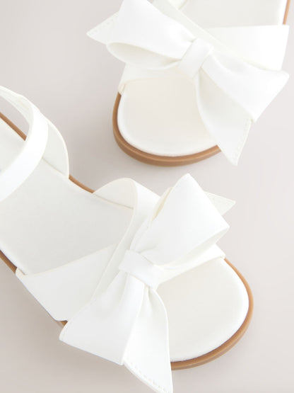 White Bow Sandals image 3
