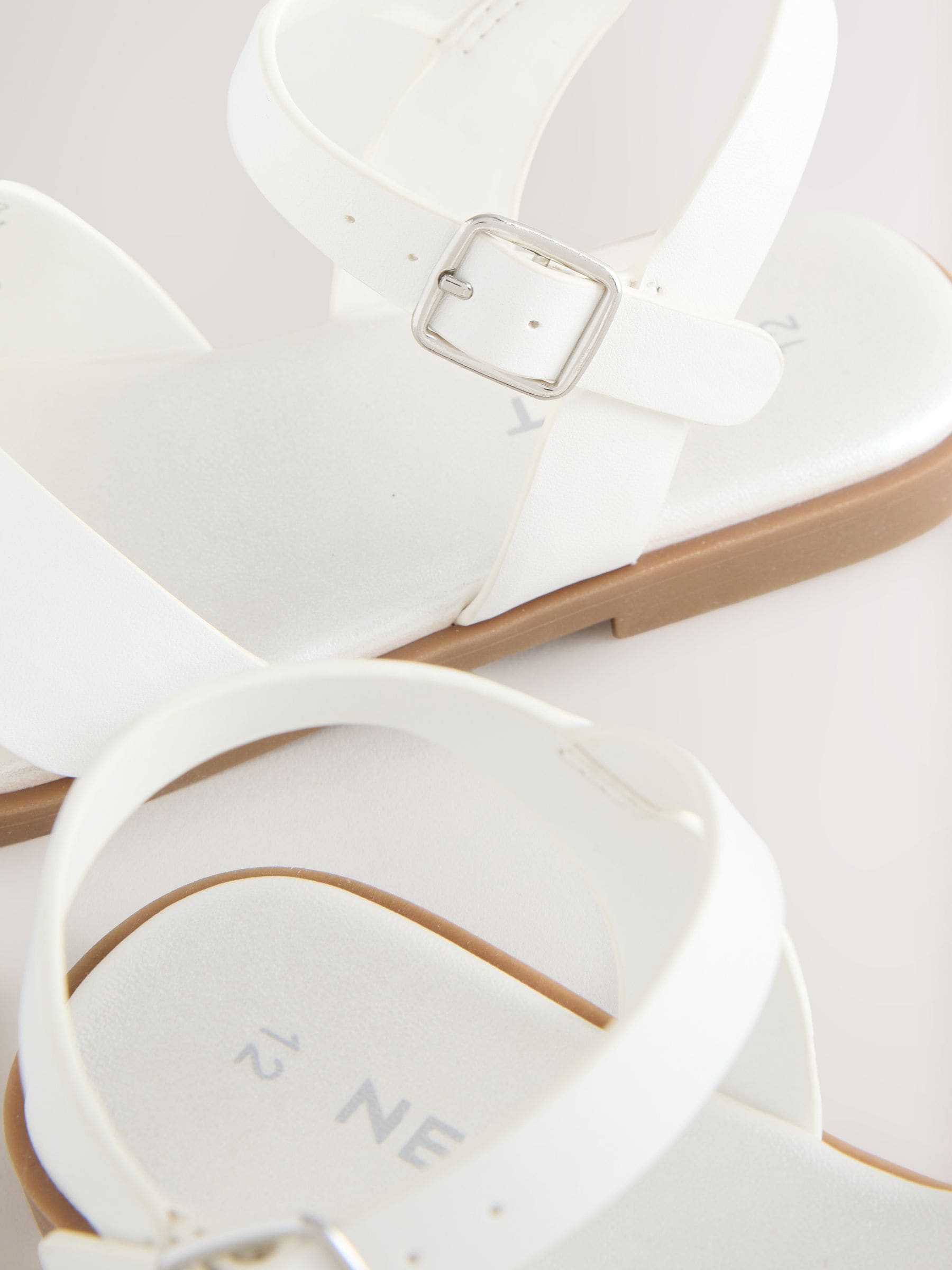 White Bow Sandals image 4