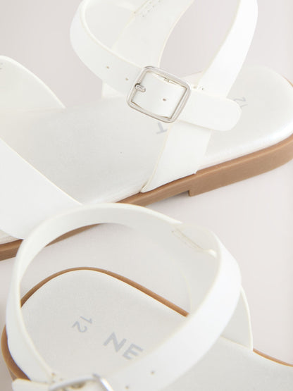 White Bow Sandals image 4