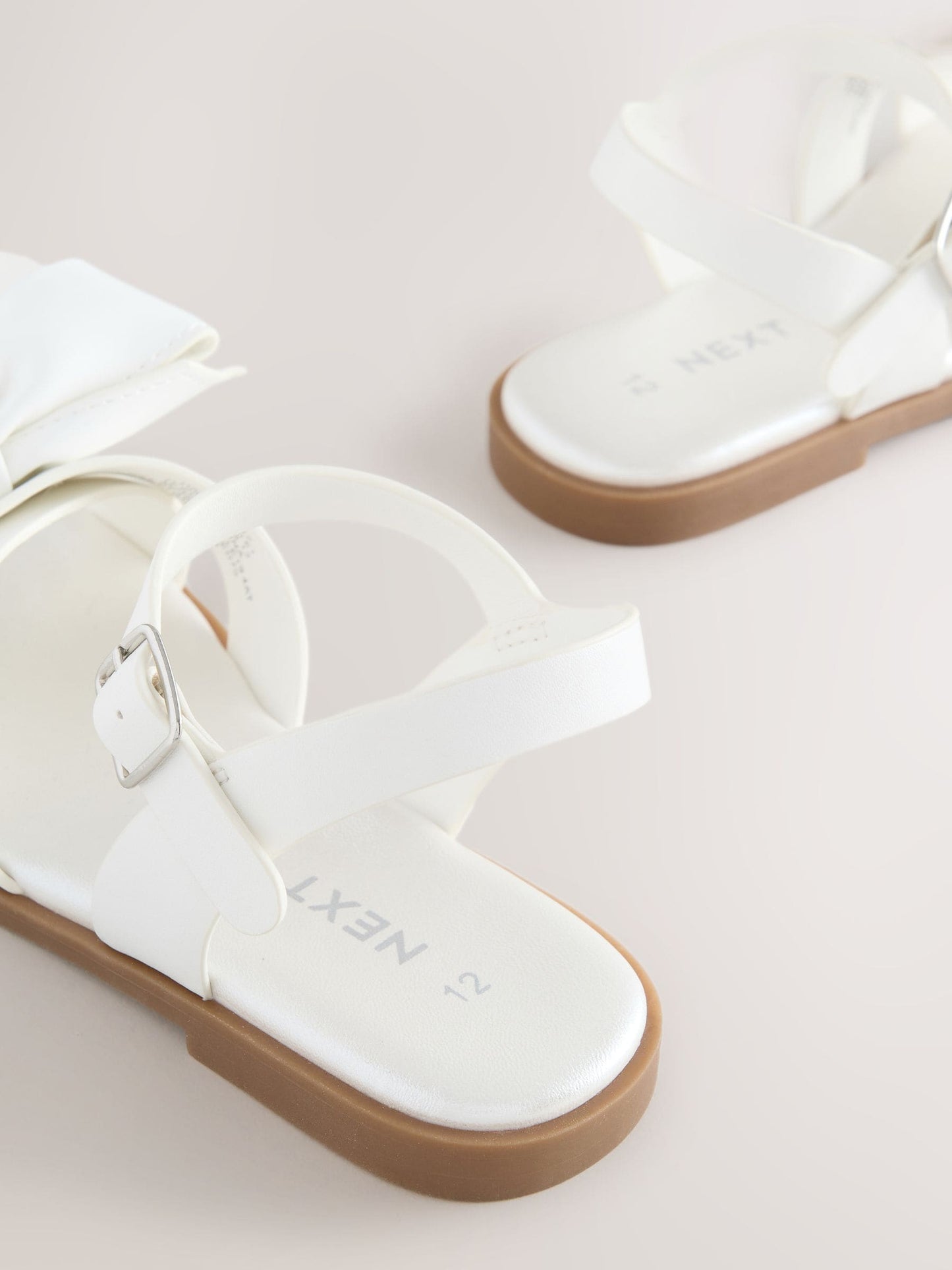 White Bow Sandals image 5
