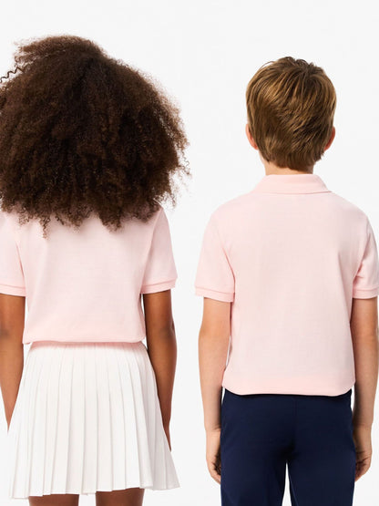 Dsiney Kidz - Lacoste Pink Petit Pique Short Sleeve Polo Shirt image 2