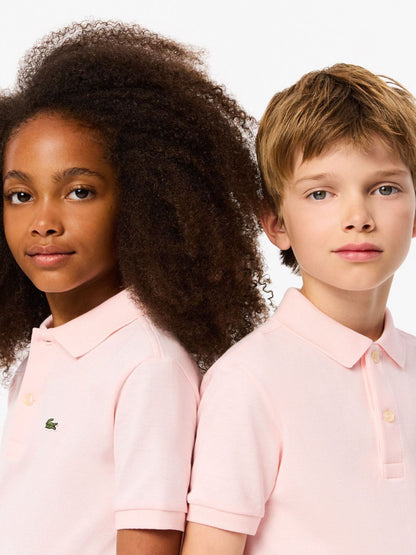 Dsiney Kidz - Lacoste Pink Petit Pique Short Sleeve Polo Shirt image 3