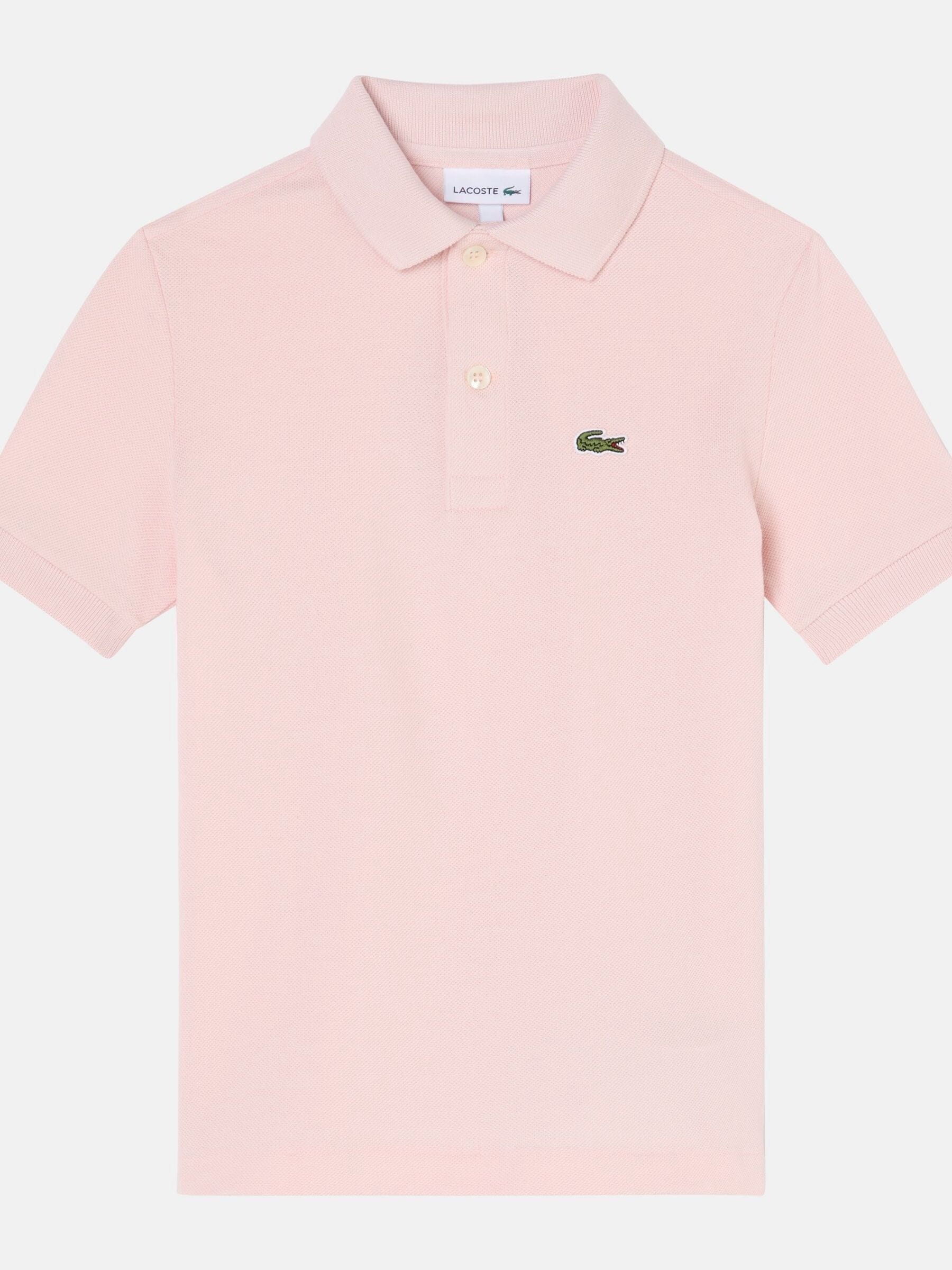 Dsiney Kidz - Lacoste Pink Petit Pique Short Sleeve Polo Shirt image 4