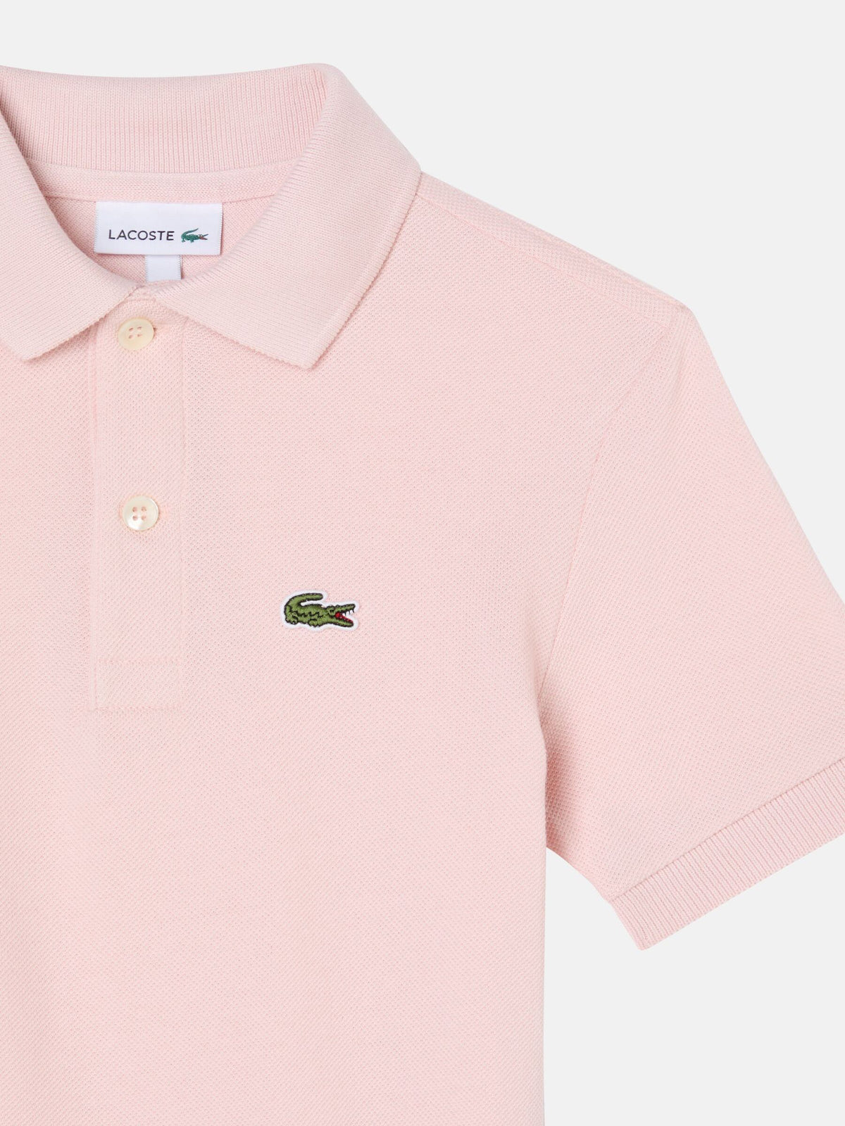 Dsiney Kidz - Lacoste Pink Petit Pique Short Sleeve Polo Shirt image 6