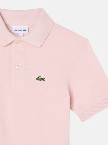 Dsiney Kidz - Lacoste Pink Petit Pique Short Sleeve Polo Shirt image 6