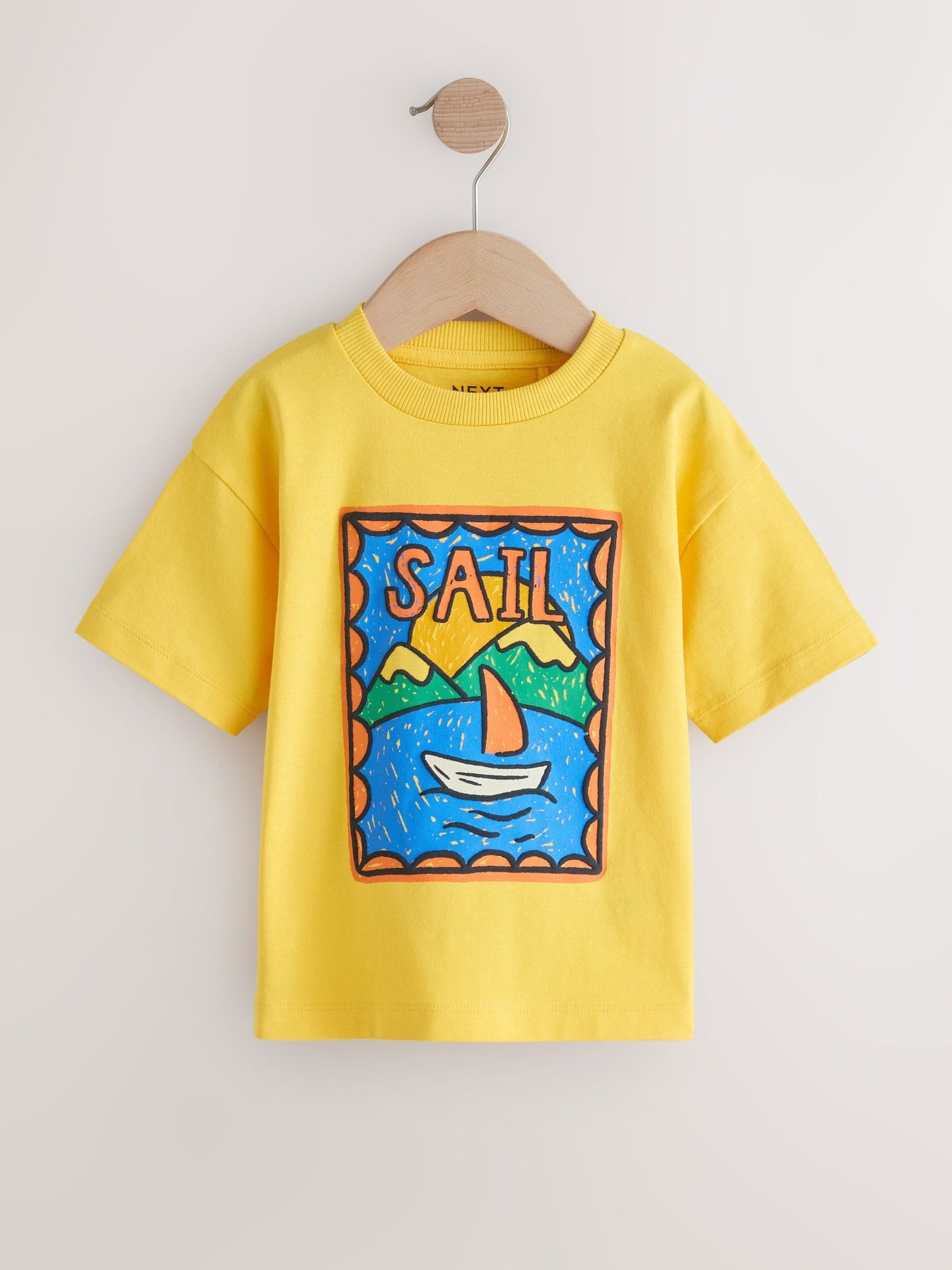 Green/Yellow Stamps Short Sleeve Graphic T-Shirts 4 Pack (3mths-7yrs) image 3