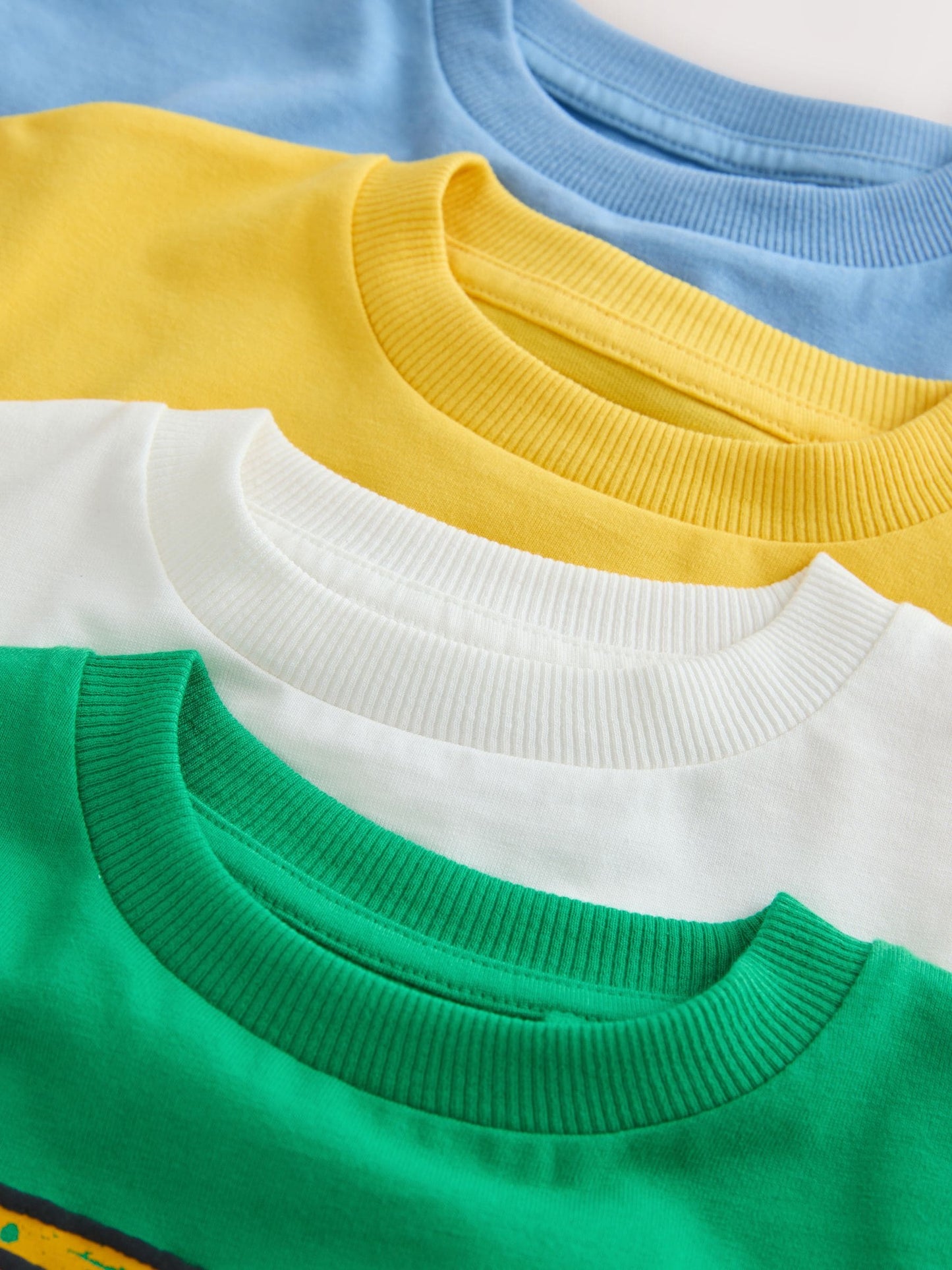 Green/Yellow Stamps Short Sleeve Graphic T-Shirts 4 Pack (3mths-7yrs) image 7