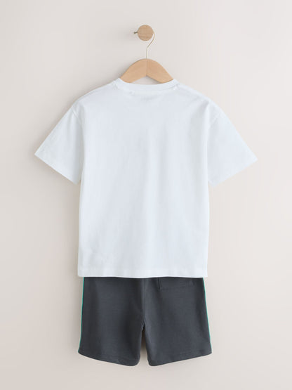 White Tiger Short Sleeve T-Shirt and Shorts Set (3mths-7yrs) image 4