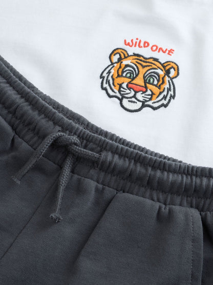 White Tiger Short Sleeve T-Shirt and Shorts Set (3mths-7yrs) image 6