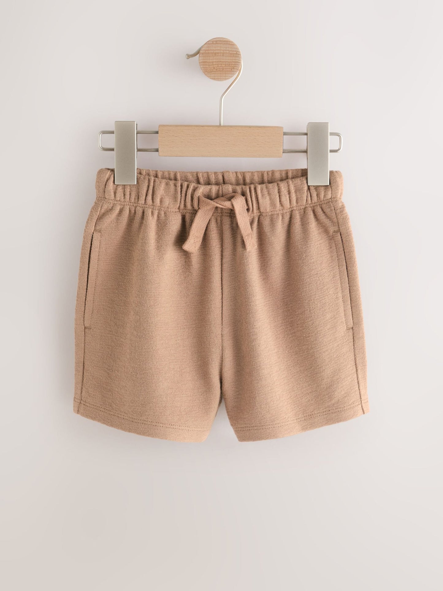 Tan Brown Textured Shorts (3mths-7yrs) image 5