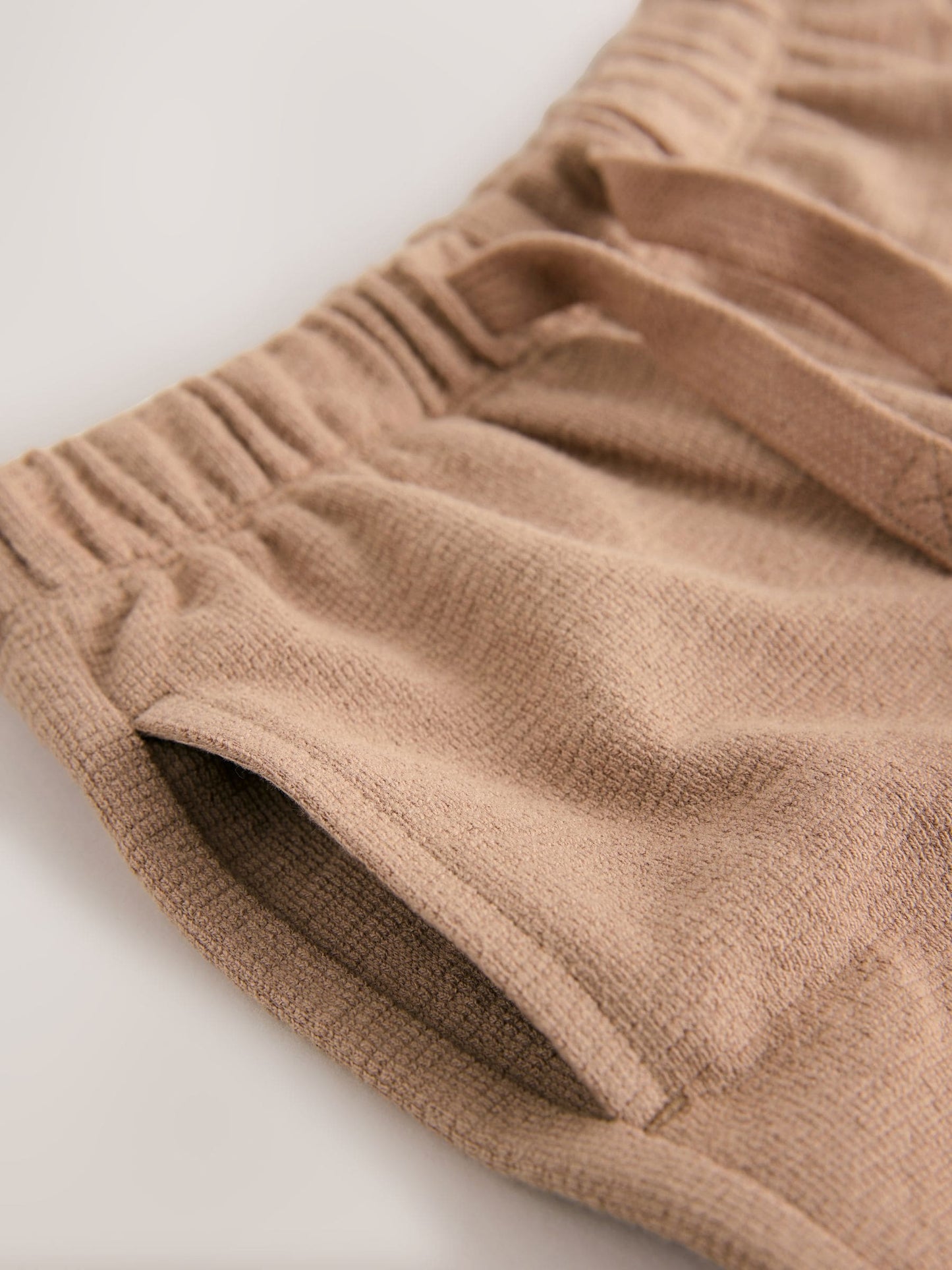 Tan Brown Textured Shorts (3mths-7yrs) image 7