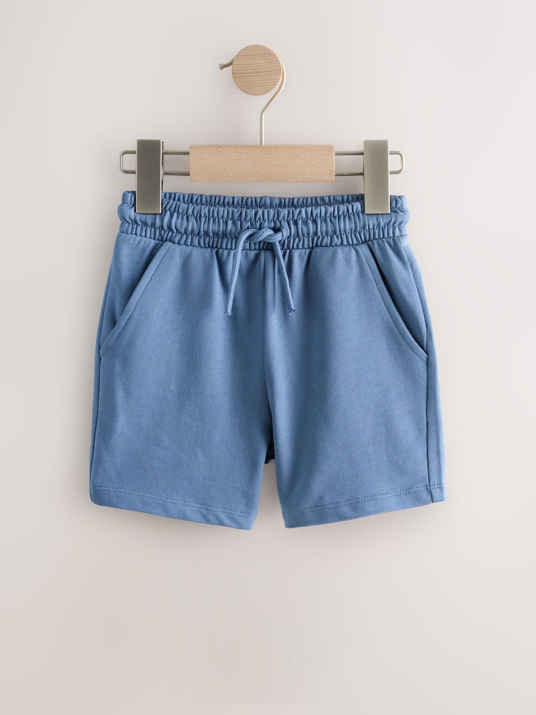 Denim Blue Jersey Shorts (3mths-7yrs) image 1