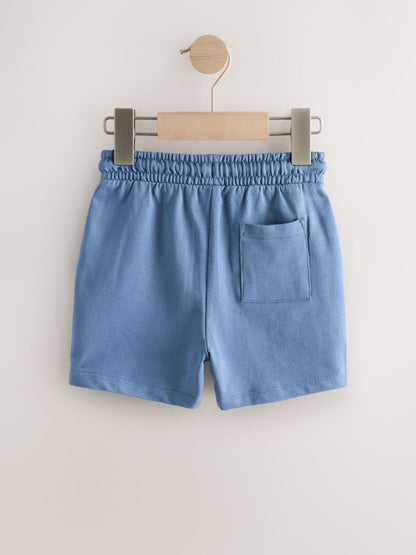Denim Blue Jersey Shorts (3mths-7yrs) image 2