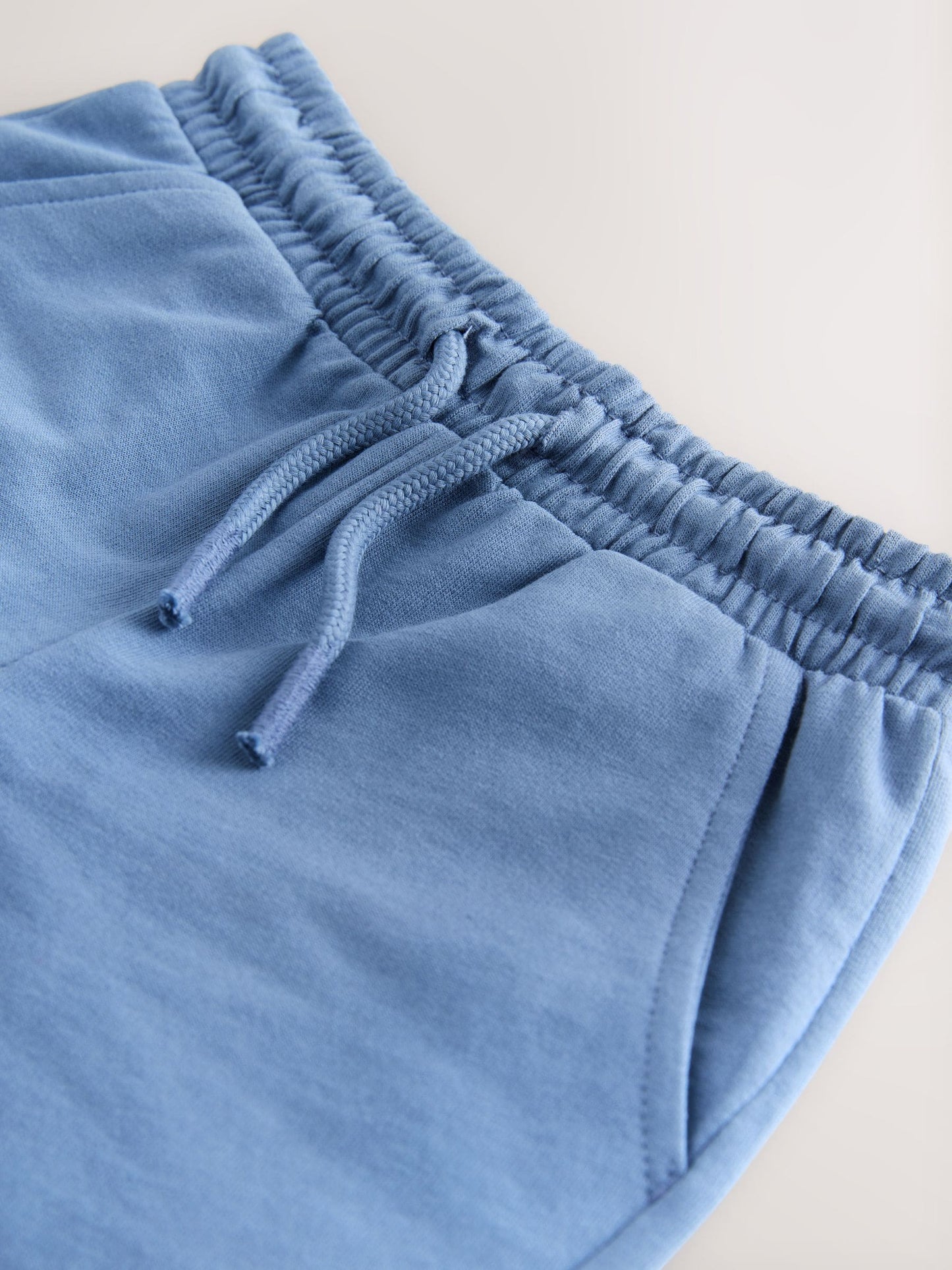 Denim Blue Jersey Shorts (3mths-7yrs) image 4