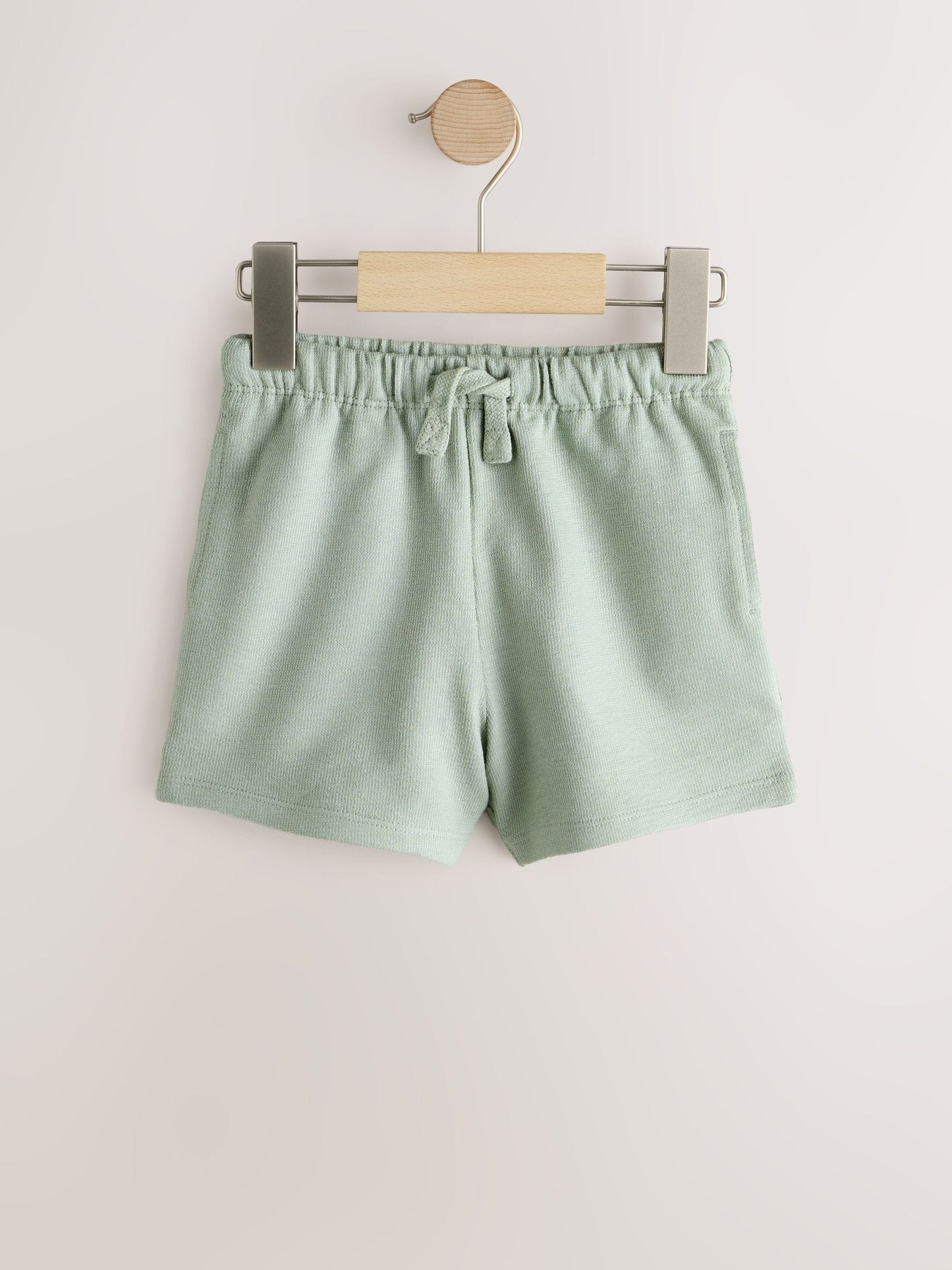 Dsiney Kidz - Sage Green Soft Yellow and Pastel Stripe Textured Shorts 3 Pack (3mths-7yrs) image 2