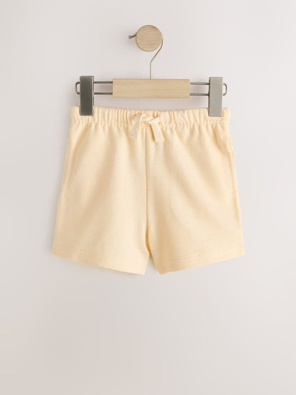 Dsiney Kidz - Sage Green Soft Yellow and Pastel Stripe Textured Shorts 3 Pack (3mths-7yrs) image 3