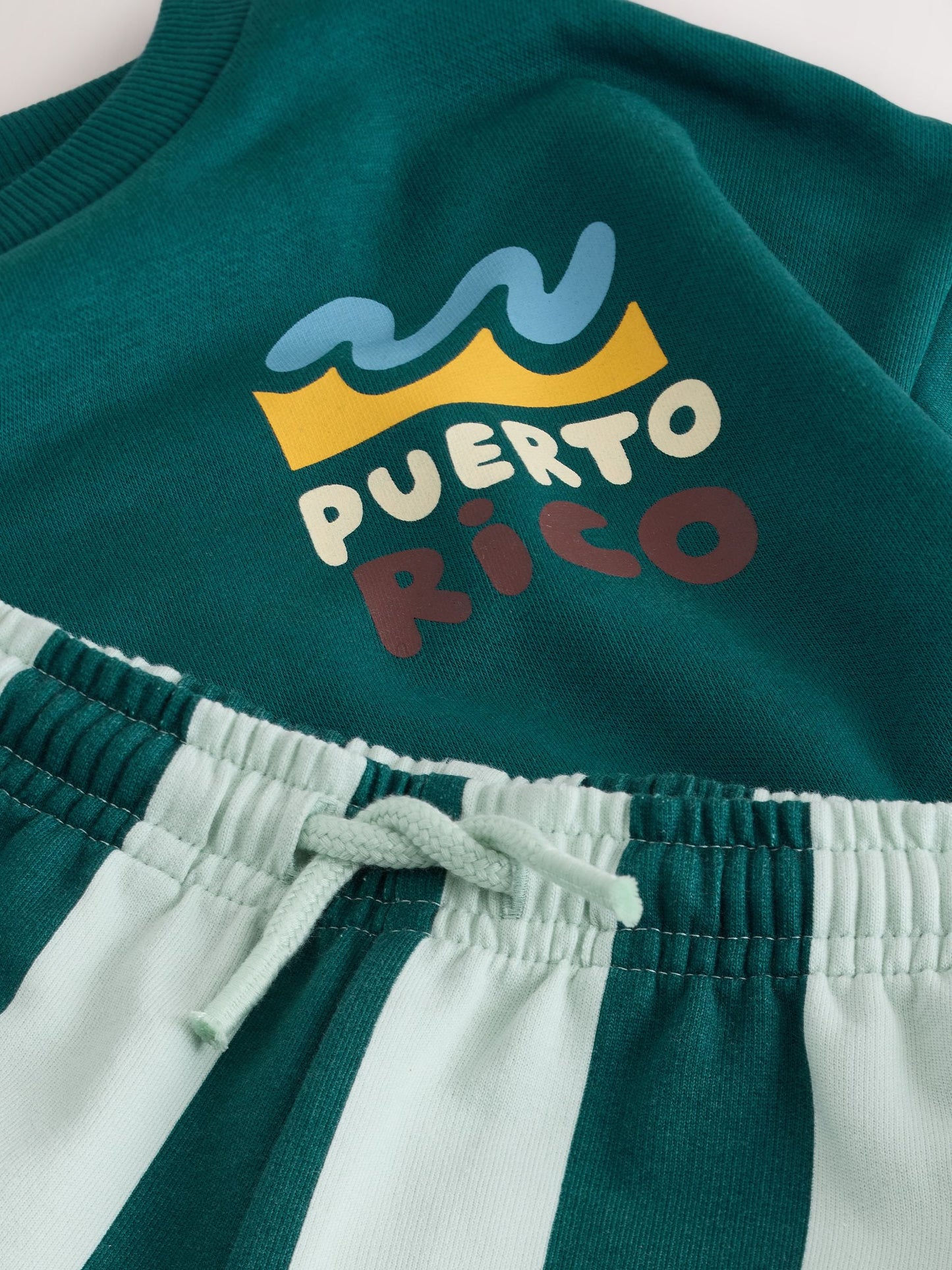 Dark Green Crew Neck Sweatshirt and Shorts Set (3mths-7yrs) (3mths-7yrs) image 10
