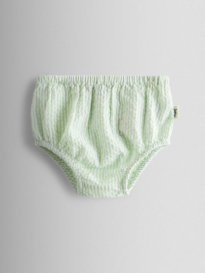 JoJo Maman Bébé Green Duck Frill Dress & Knicker Set image 5