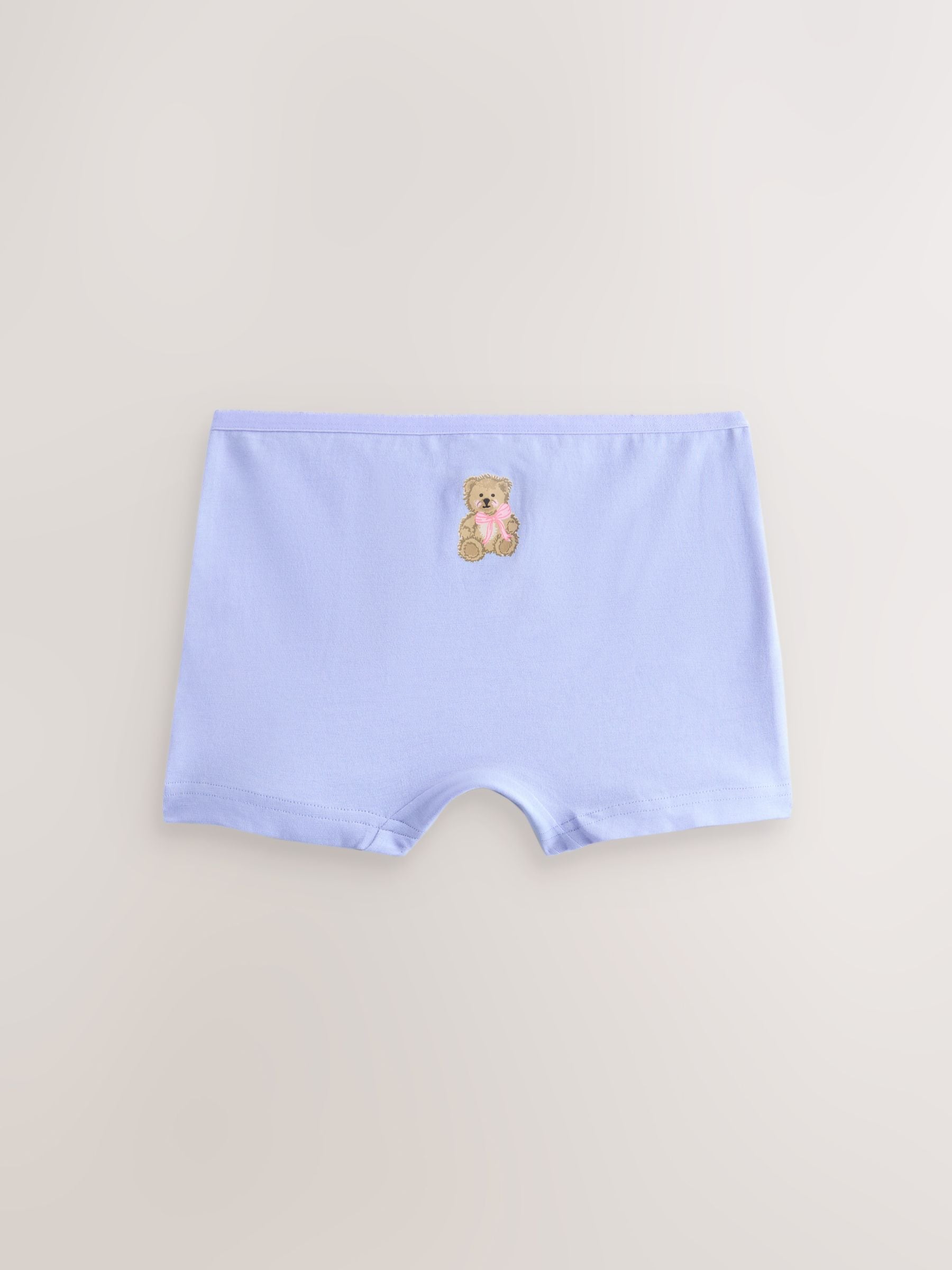 Pink Bear/Bow Short Briefs 5 Pack (2-16yrs) image 2