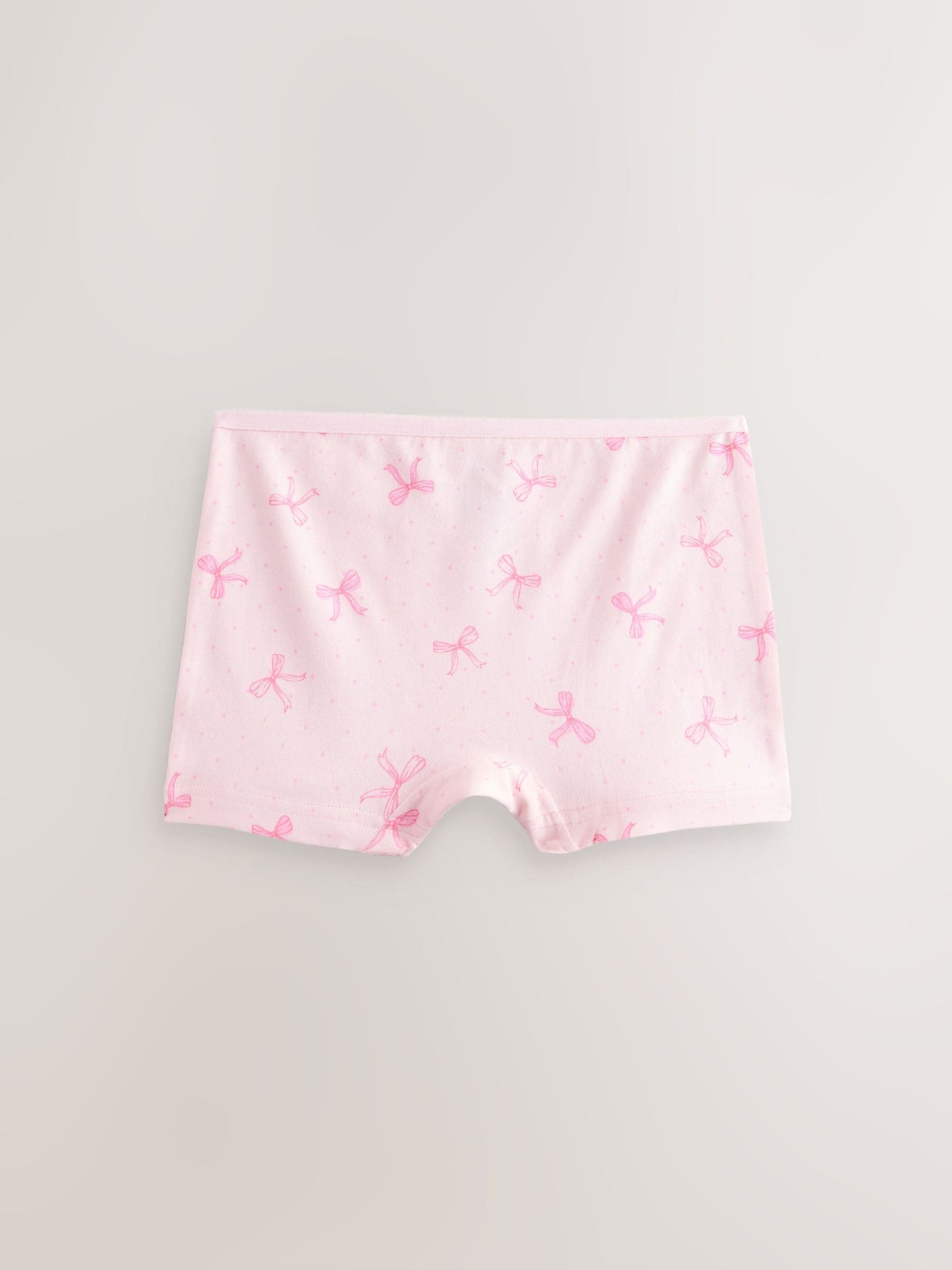 Pink Bear/Bow Short Briefs 5 Pack (2-16yrs) image 4