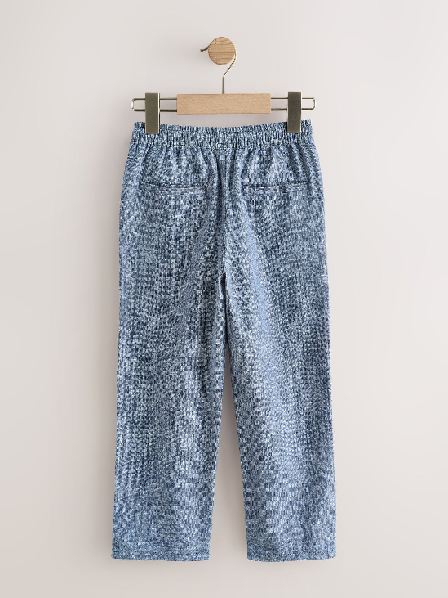 Dsiney Kidz - Blue Linen Blend Pull On Trousers (3-16yrs) image 6