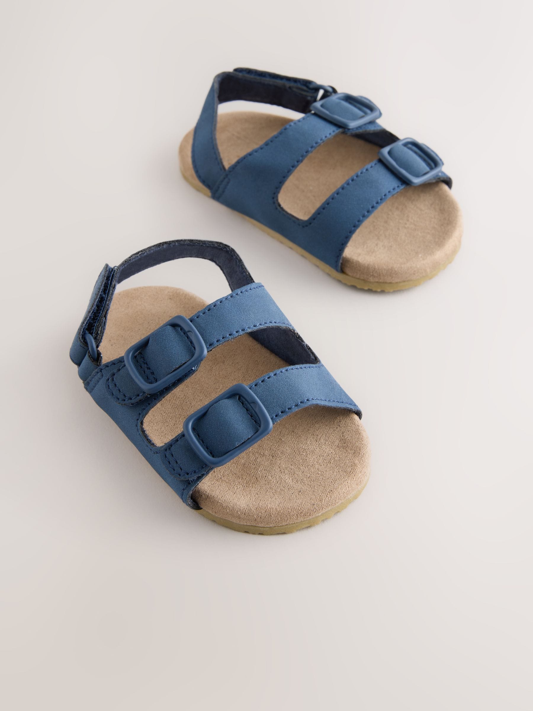 Navy Touch Fastening Baby Sandals (0-2mths) image 1