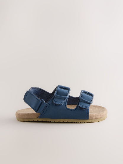 Navy Touch Fastening Baby Sandals (0-2mths) image 2