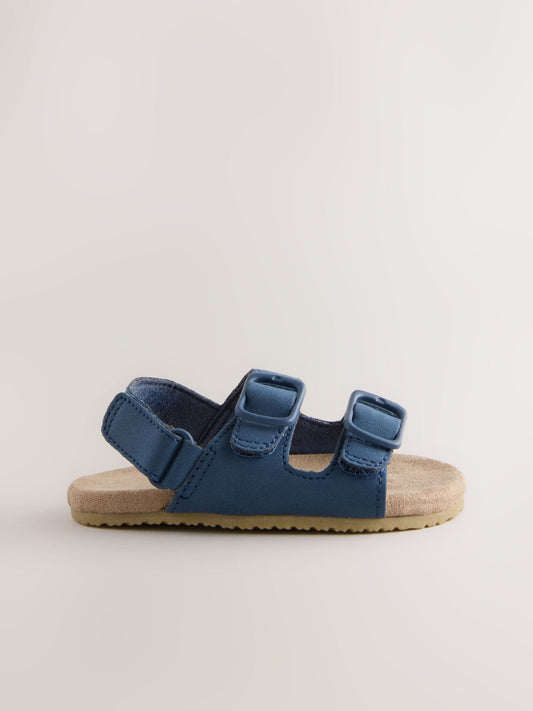 Navy Touch Fastening Baby Sandals (0-2mths) image 2
