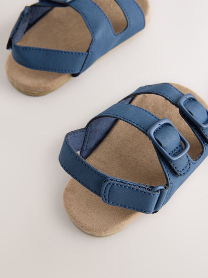 Navy Touch Fastening Baby Sandals (0-2mths) image 4