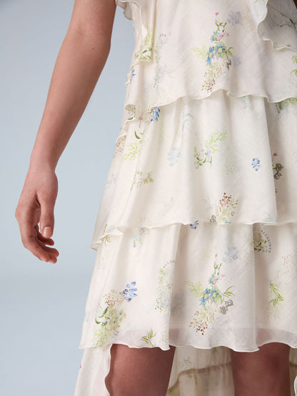 smALLSAINTS Cream Sienna Maxi Dress image 3
