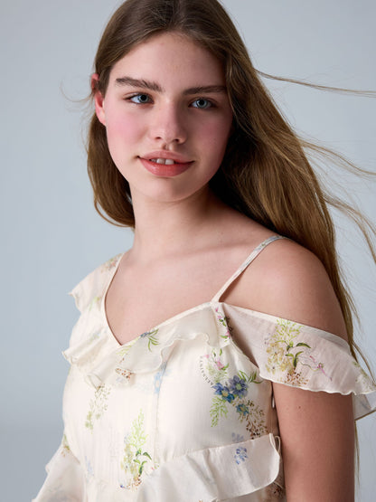 smALLSAINTS Cream Sienna Maxi Dress image 4