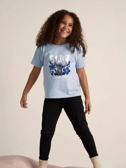 Brand Threads Blue Disney Lilo and Stitch Movie T-Shirt - image 1